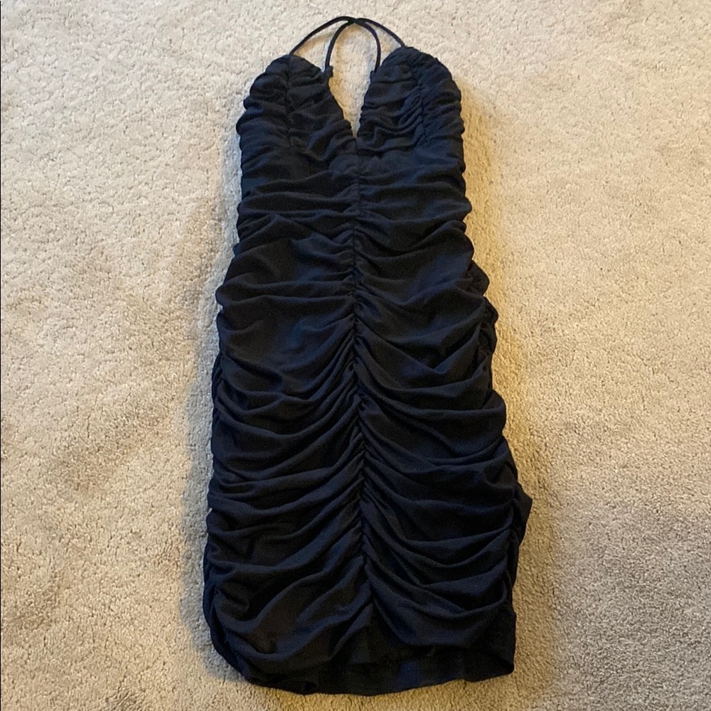 LULUS FLAUNT IT THAT WAY RUCHED BODY-CON‎ MINI DRESS